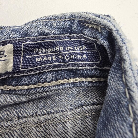 Miss Me Jeans Womens 28 Light Wash Bootcut Embroidered Back Distressed JE1205BL - Picture 9 of 16